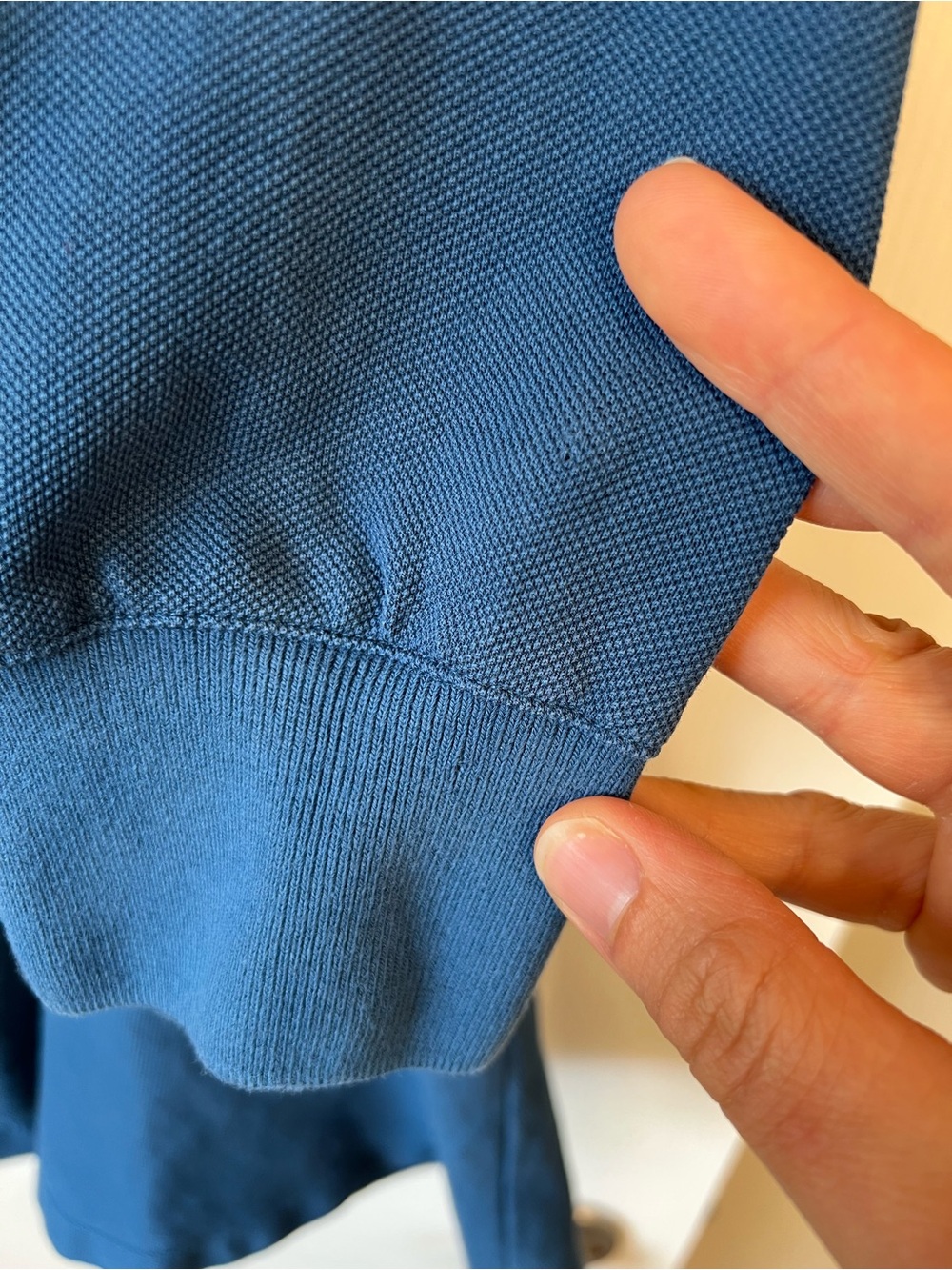 Tuckernuck Long Sleeve Pique May Polo Dress Poseidon Blue Small - Picture 13 of 15